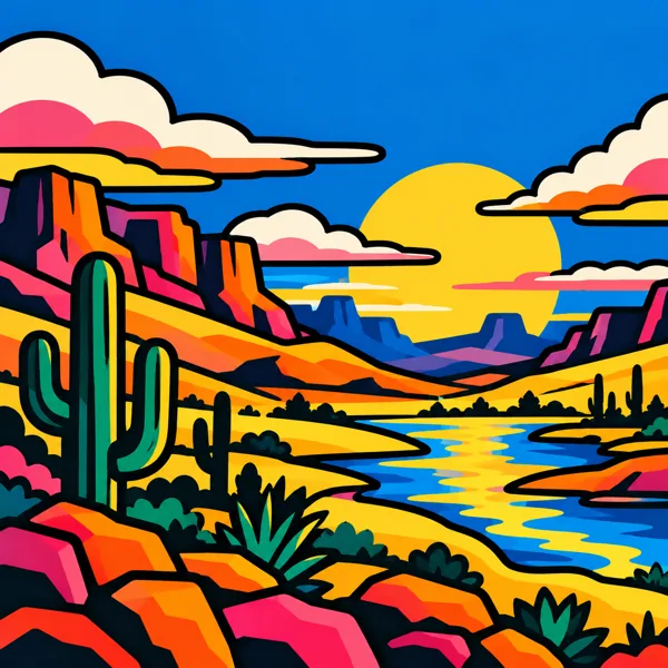 Desert Canyon River design