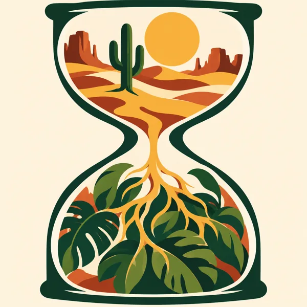 Desert Jungle Hourglass design