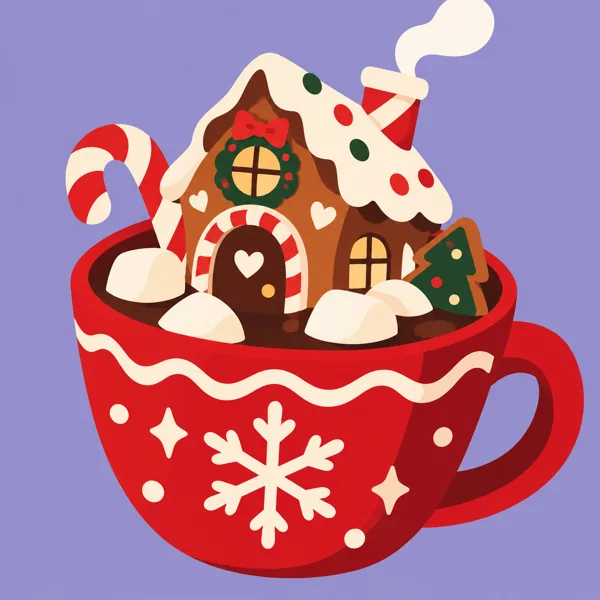 Gingerbread House Mug design