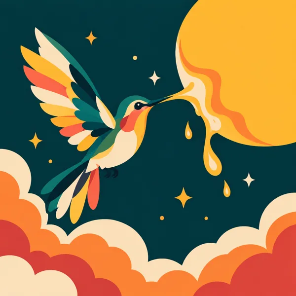 Hummingbird Sun Nectar design