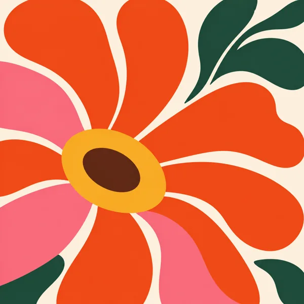 Large Bold Flower design