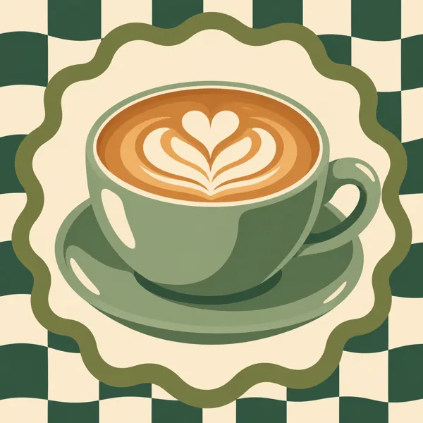 Latte Art Cup design