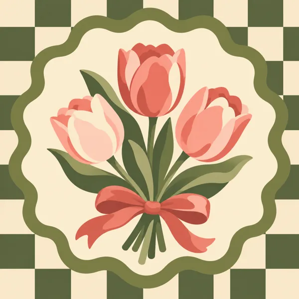 Pink Tulip Bouquet design