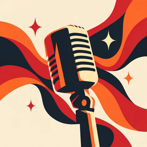 Retro Vintage Microphone design