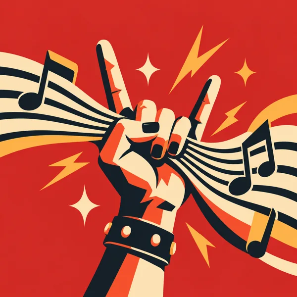 Rock Music Hand Gesture design