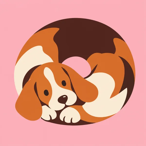 Sleeping Beagle Puppy design